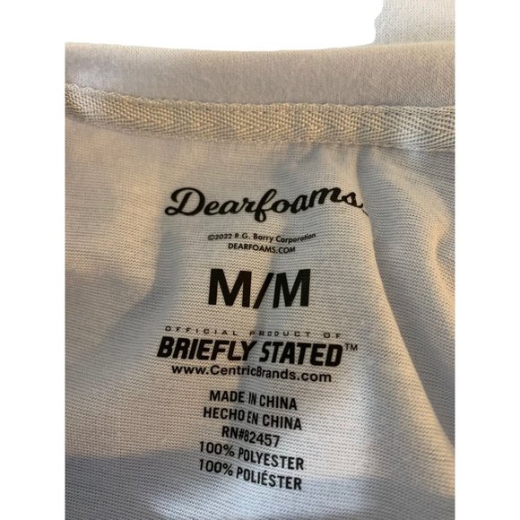 Medium Dearfoams New Women's Light Blue Single Pocket Lounge Sleep Tshirt - Picture 5 of 6